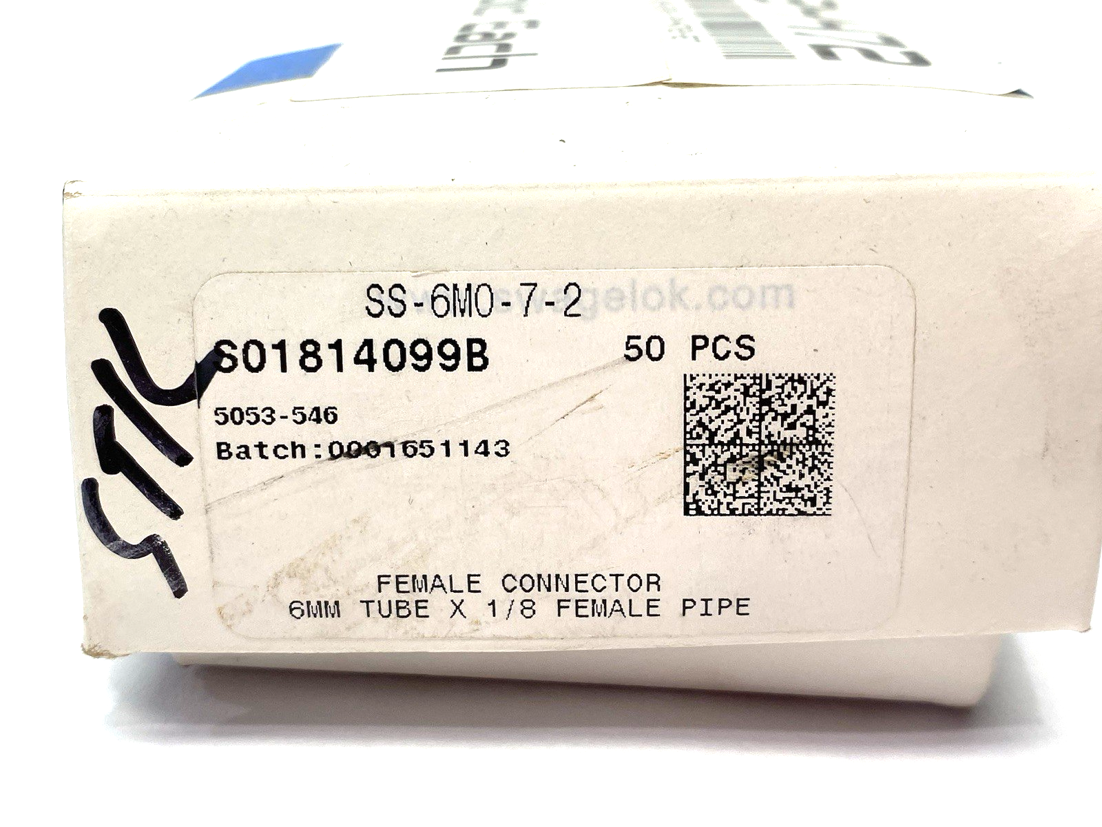 SS-6M0-7-2 | Swagelok Stainless Steel Tube Fitting 6 mm Tube OD x 1/8" Female NPT - New – Open box - Maverick Industrial Sales