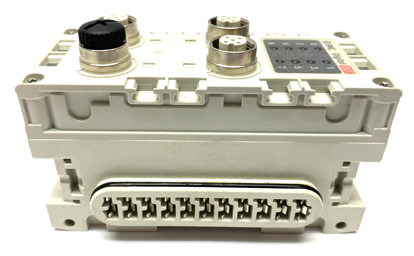 SMC EX600-DYPB Digital Output Module 8-Point PNP 4 x M12 24VDC - Maverick Industrial Sales