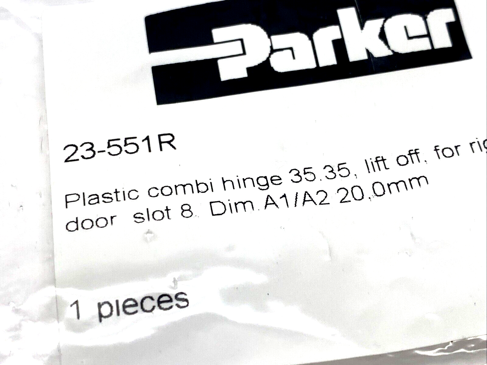 Parker 23-551R Plastic Hinge, For Right Hand Door - Maverick Industrial Sales