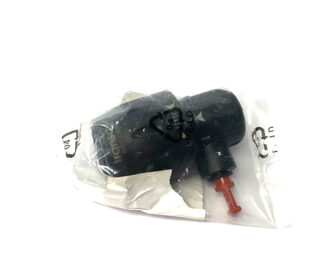 6625 25 00 | Parker Transair Fitting 1" (25mm) Vented End Cap for Air Pipe - New - Maverick Industrial Sales