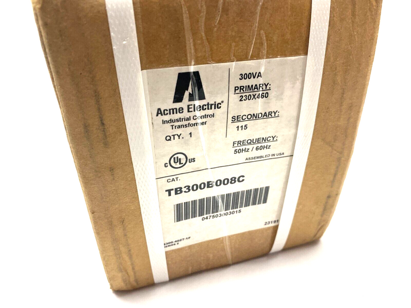 Acme Electric TB300B008C Transformer 230x460 Primary, 115 Secondary - Maverick Industrial Sales