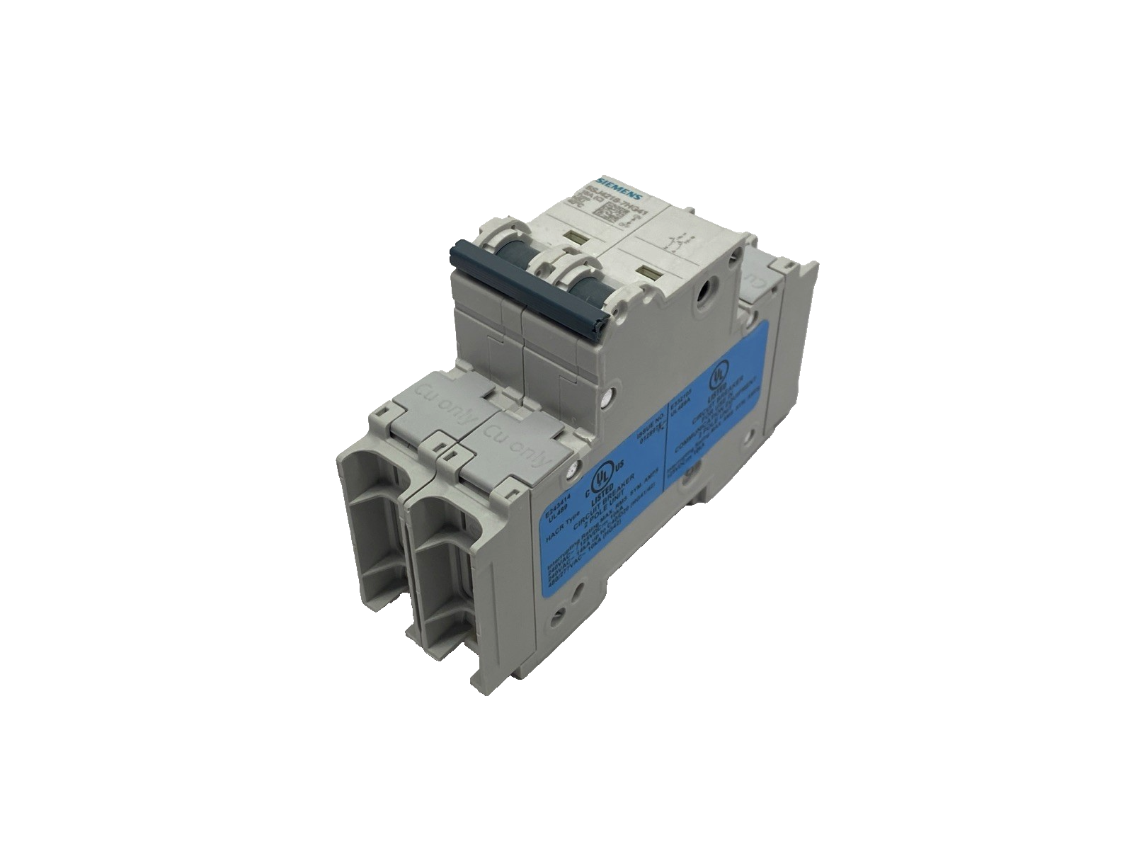 Siemens 5SJ4218-7HG41 Miniature Circuit Breaker 240V 14kA, 2P, C-Trip, 15A - Maverick Industrial Sales
