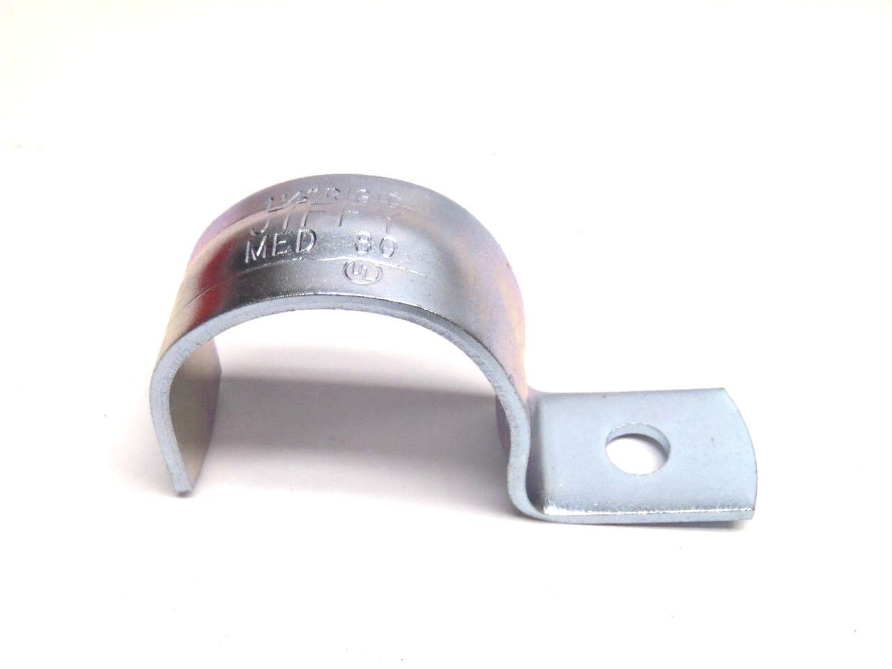 Minerallac Jiffy MED80 One Hole 1-1/2" Rigid Conduit Clip Fastener LOT OF 7 - New – Open box - Maverick Industrial Sales