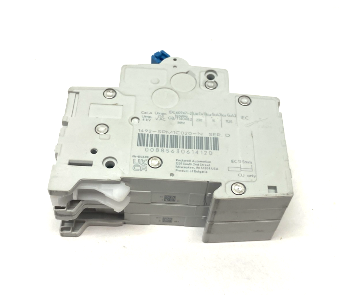 1492-SPM1C020 | Allen Bradley Ser. D Supplementary Circuit Breaker 1-Pole - New – Open box - Maverick Industrial Sales
