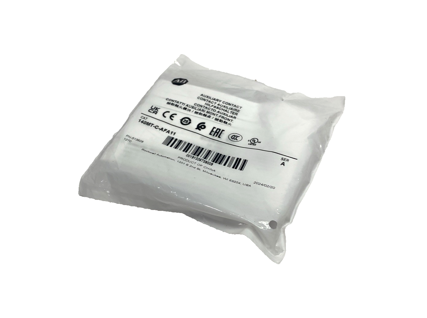 Allen Bradley 140MT-C-AFA11 Ser. A Front Mount 1 NO 1 NC Auxiliary Contact - Maverick Industrial Sales