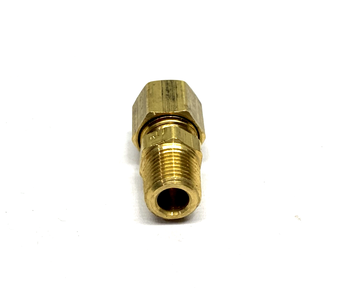 Parker 68C-4-2 Brass Compression Fitting 1/8" Male NPT x 1/4" Compression 10-PK - Maverick Industrial Sales