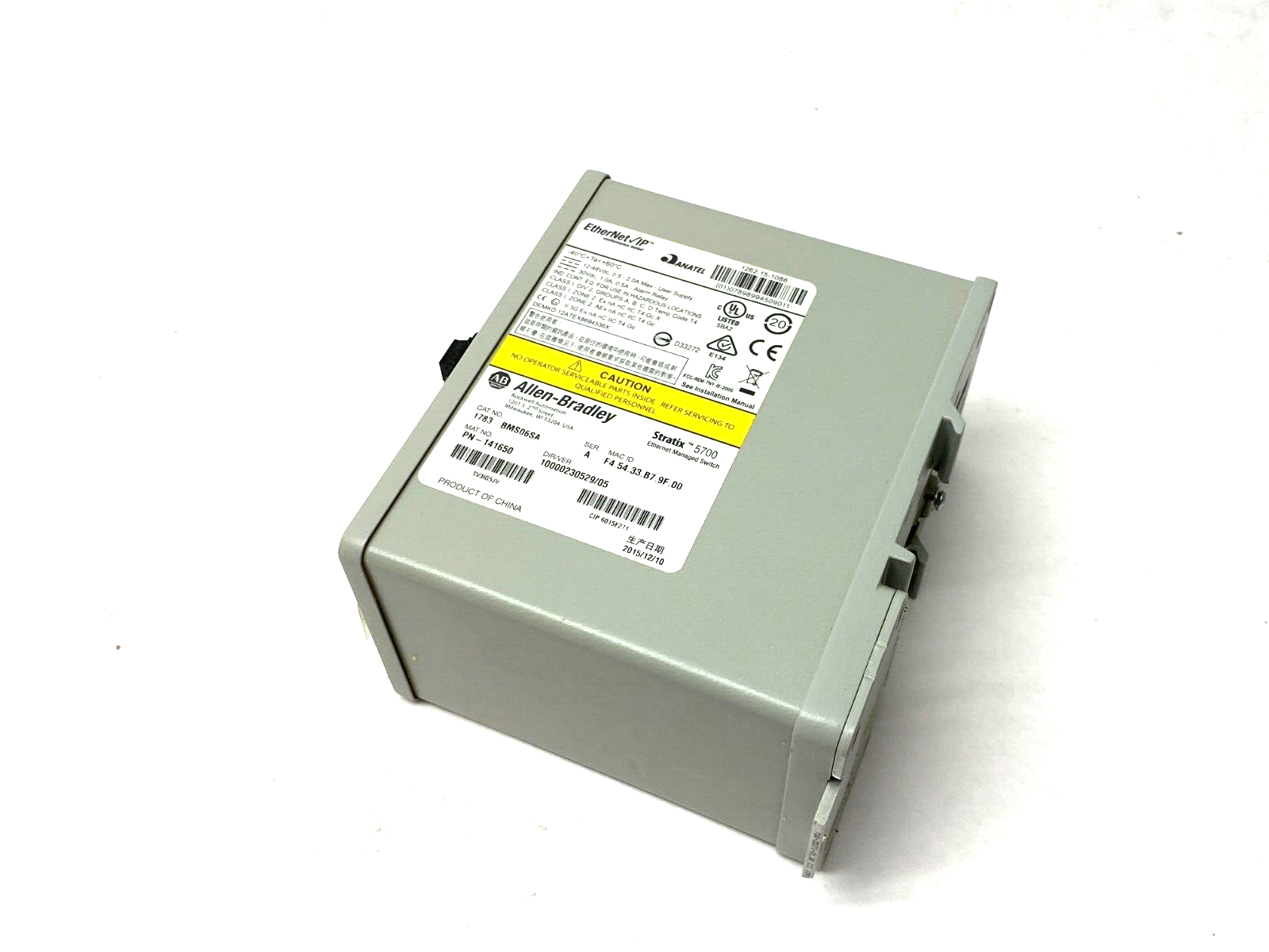 Allen Bradley 1783-BMS06SA Ser. A Stratix 5700 Managed Ethernet Switch PEELING - Maverick Industrial Sales