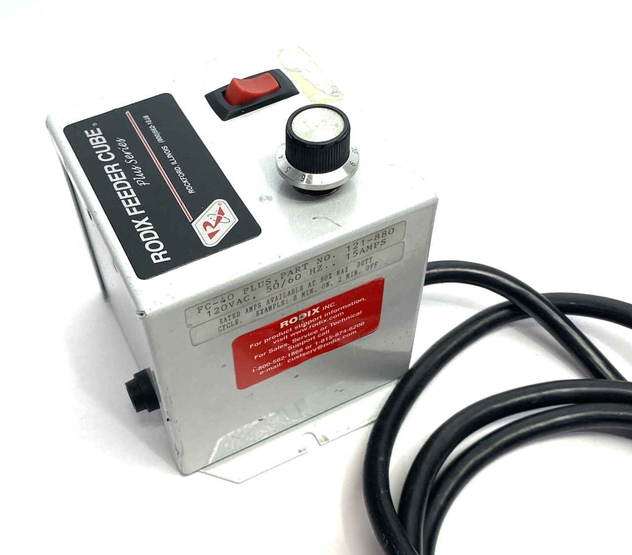 Rodix 121-880 Feeder Cube Controller Unit FC-40 Plus 120VAC 15A - Maverick Industrial Sales