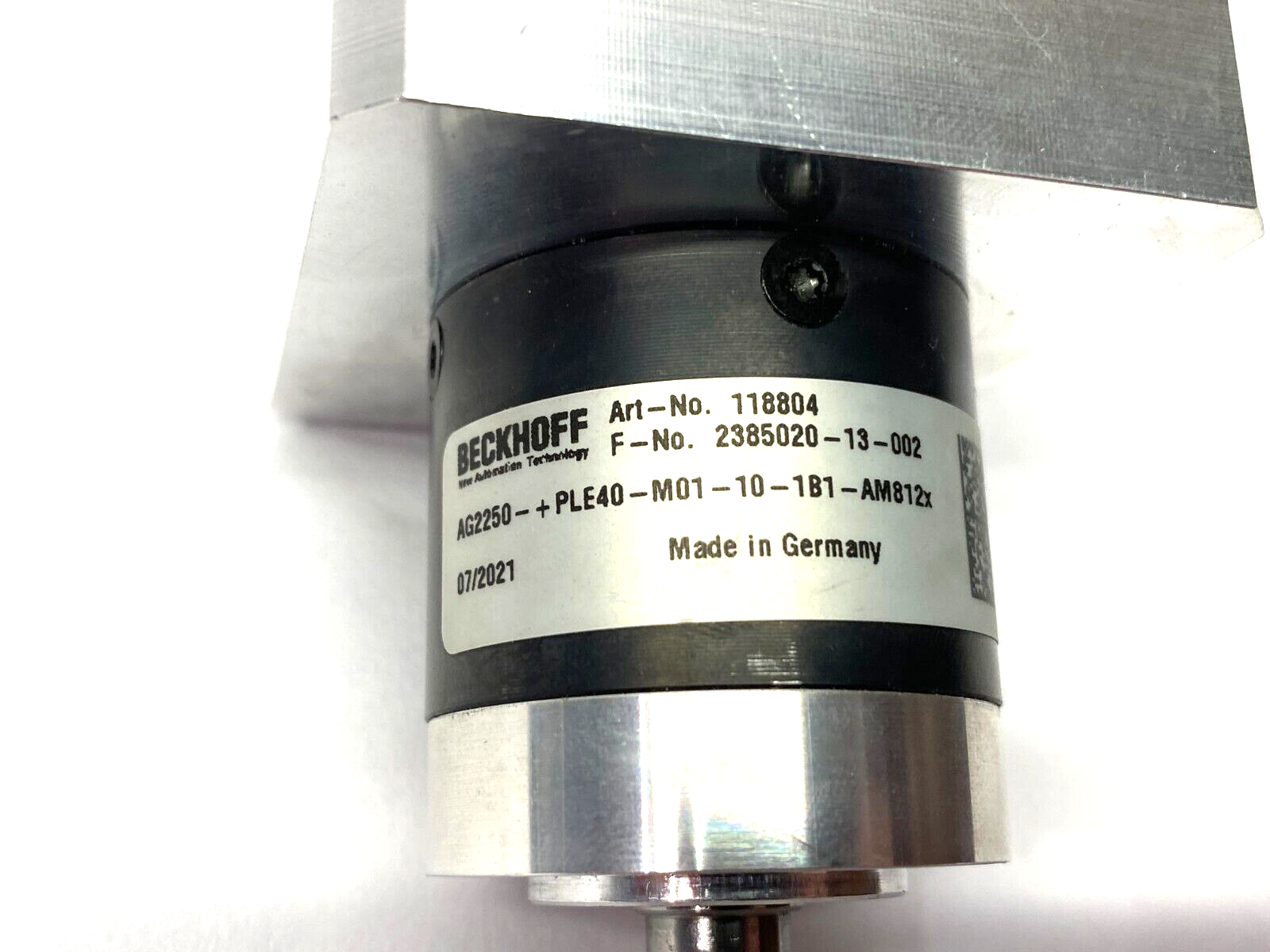 AG2250-+PLE40-M01-10-1B1-AM812x, 118804 | Beckhoff AG2250-+PLE40-M01-10-1B1-AM812x Planetary Gear Unit 1-Stage 118804 - Used - Maverick Industrial Sales
