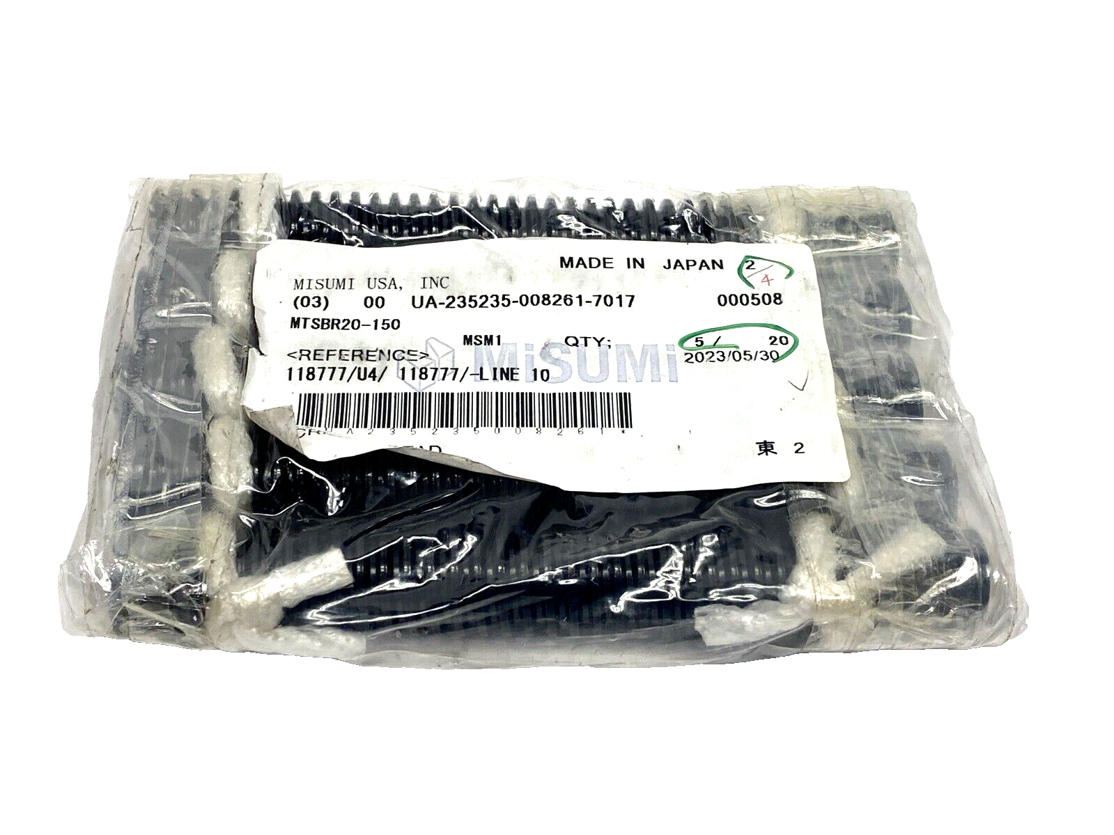 MiSUMi MTSBR20-150 Lead Screw 20mm Right Hand Thread 4mm Pitch 150mm Long 5-PACK - Maverick Industrial Sales
