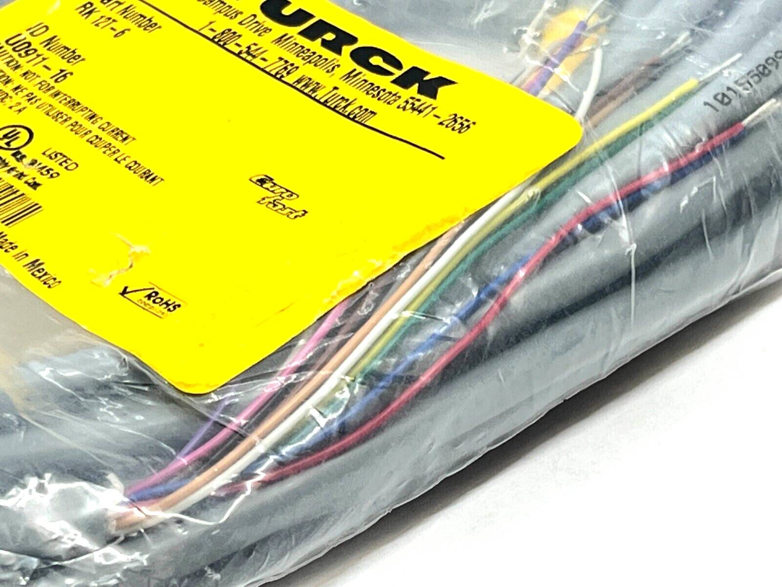 Turck RK 12T-6 Eurofast Cordset M12 Female 6M Length U0911-16 - Maverick Industrial Sales