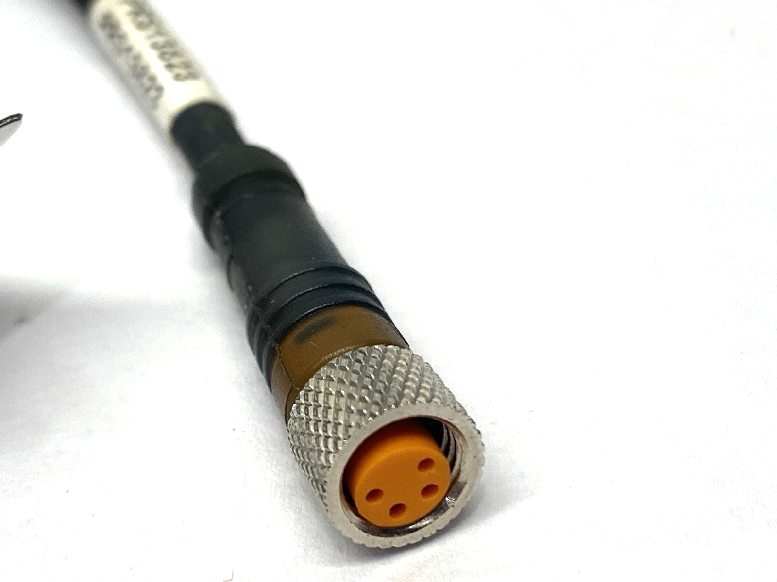 Lumberg Automation RKMV 4-225/2M Double-Ended M/F Cordset 700000404 CUT TO 17" - Maverick Industrial Sales