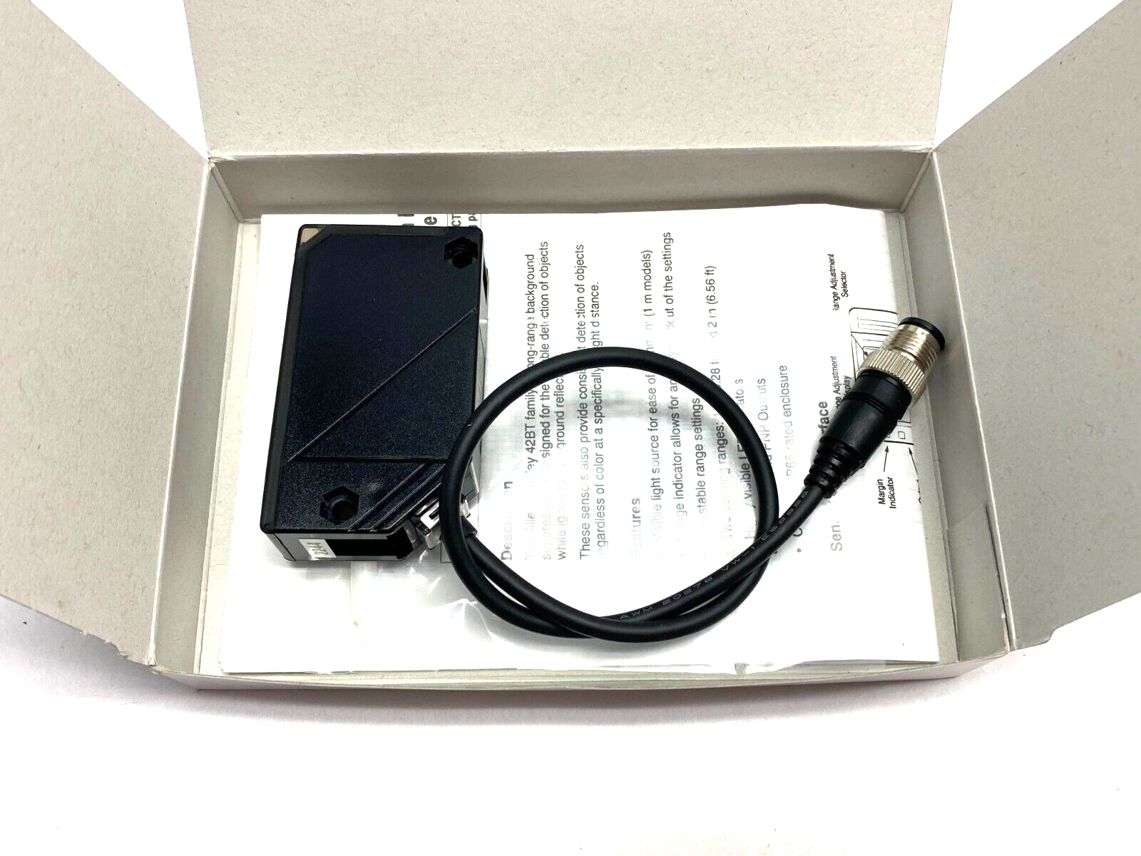 Allen Bradley 42BT-B2LBSL-F4 Ser. A PHOTOSWITCH Long-Range BGS Sensor, Red - Maverick Industrial Sales