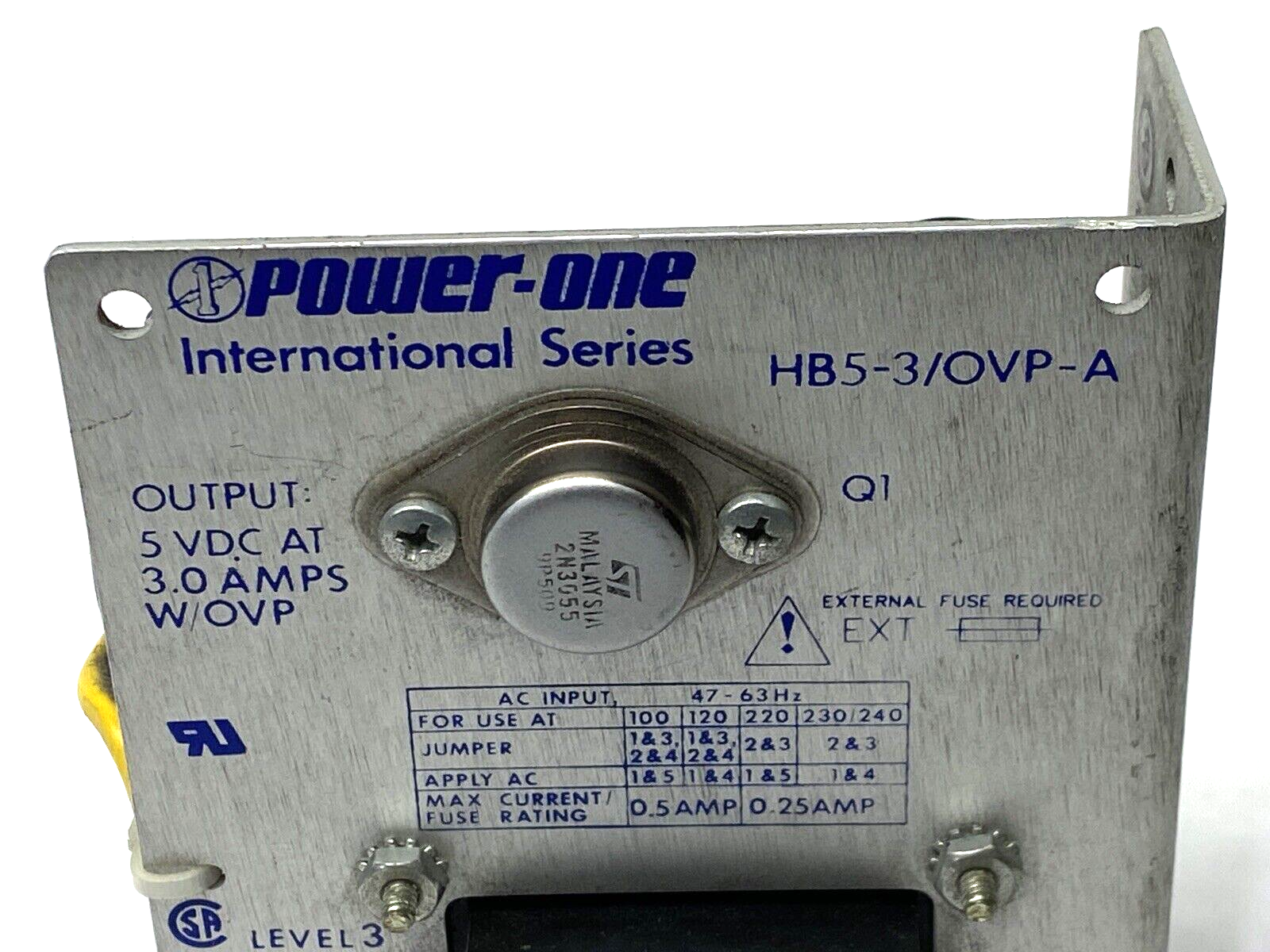 Power One HB5-3/OVP-A Power Supply 3A - Maverick Industrial Sales
