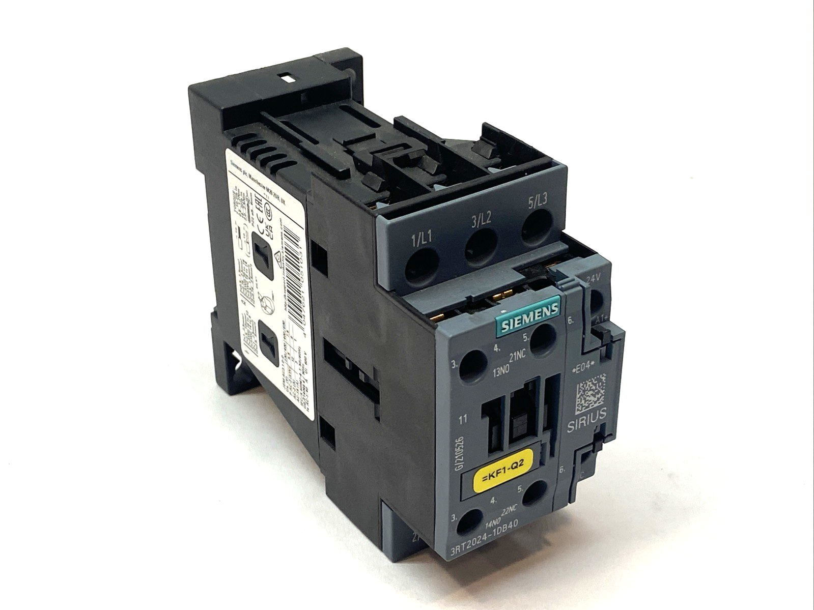 3RT2024-1DB40 | Siemens SIRIUS Power Contactor 3-Pole 12A AC-3 / AC-3e - Used - Maverick Industrial Sales