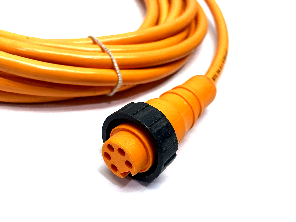 RK 50-04/5 M, 11180, RK50-04/5M | Lumberg RK 50-04/5 M 7/8" Power Single-Ended Cordset Female 5-Pin 5m 11180 - New – Open box - Maverick Industrial Sales