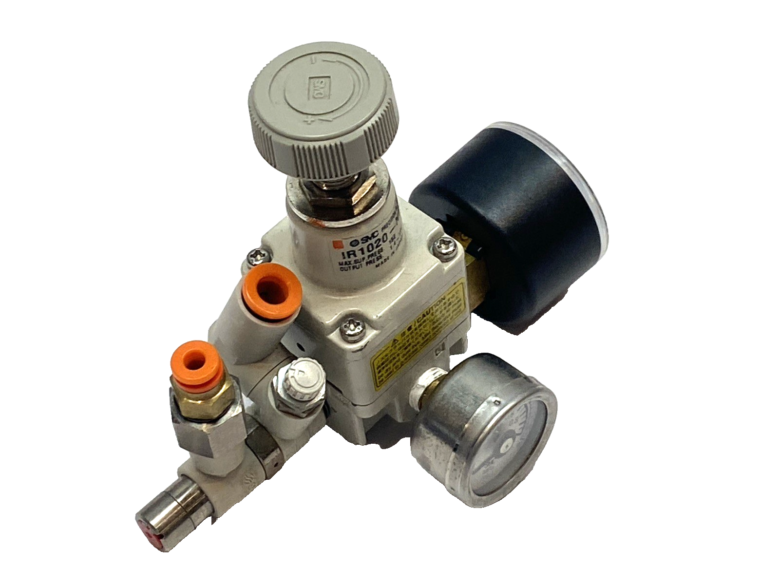 SMC IR1020-N01 Precision Regulator 1/8" NPT w/ 2 Pressure Gauges - Maverick Industrial Sales