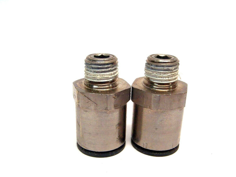 Lot of 2 Legris 1/2 Inch OD Tub Stud Fitting Male R1/4 BSPT Thread - Maverick Industrial Sales