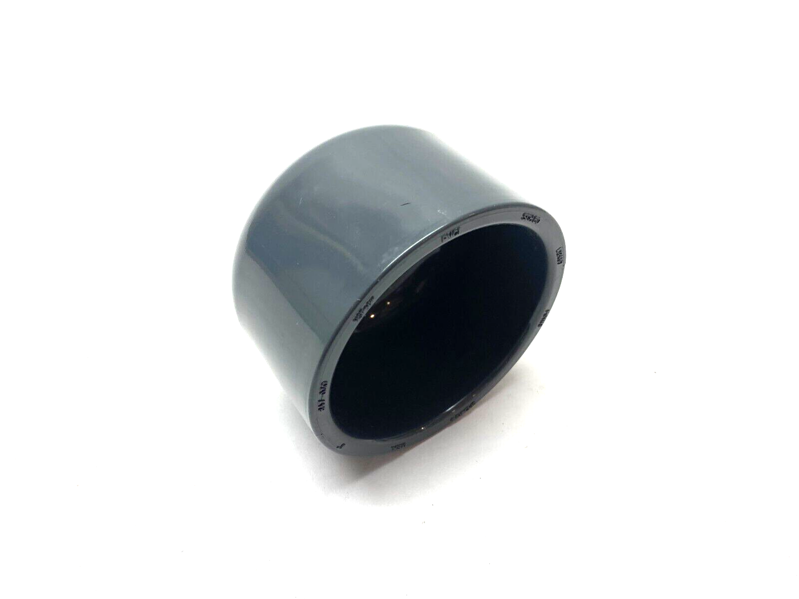 Spears 847-030 Round PVC Cap Socket Plug 3" SCH80 Gray - Maverick Industrial Sales