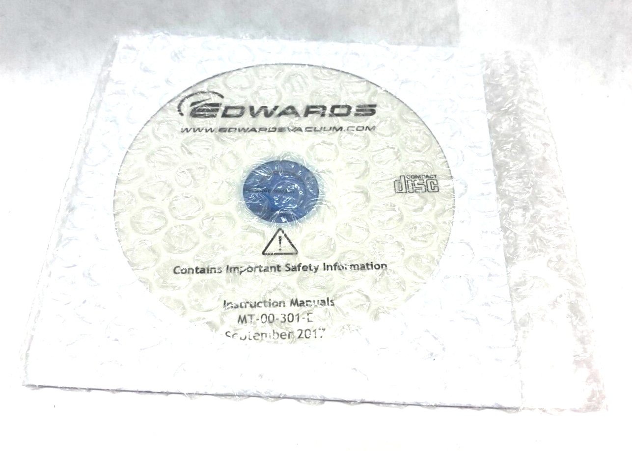 Edwards Vacuum MT-00-301-E Ultra High Vacuum Chamber Instruction Manuals DVD - Maverick Industrial Sales