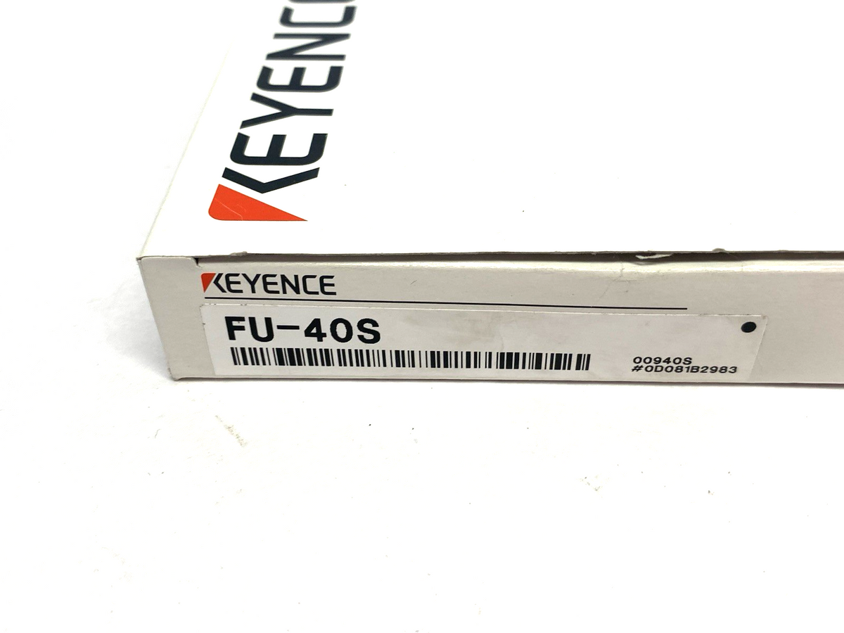 Keyence FU-40S Top-Beam Emitting Reflective Fiber Unit NO FIBER CUTTER - Maverick Industrial Sales