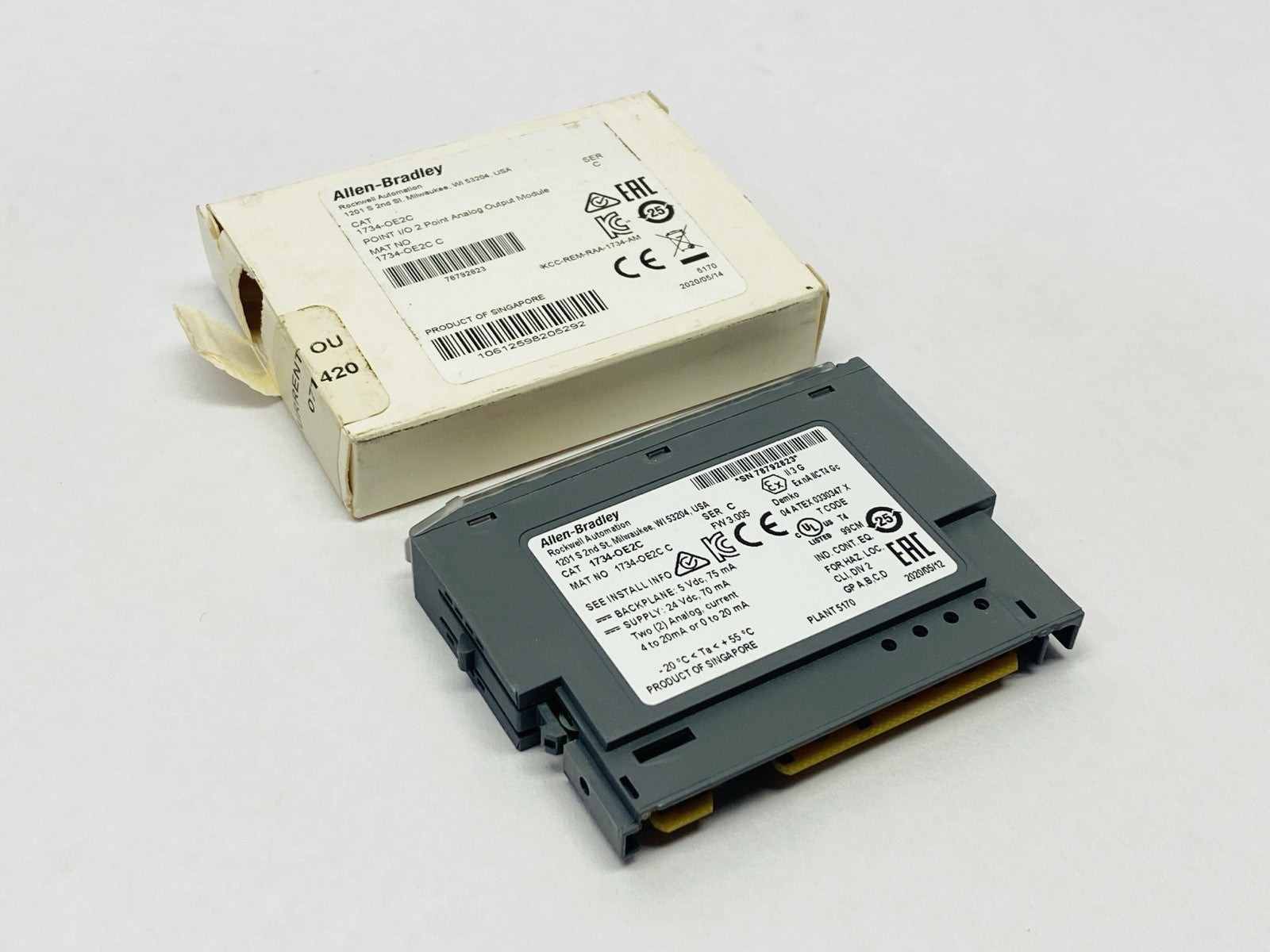 Allen Bradley 1734-OE2C Ser C POINT I/O 2-Point Analog Output Module - Maverick Industrial Sales