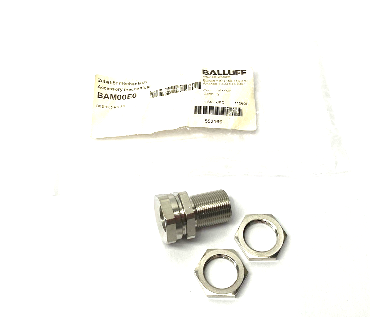 Balluff BAM00E0 Positive Stops Proximity Sensor Mount BES 12,0-KH-2S - Maverick Industrial Sales
