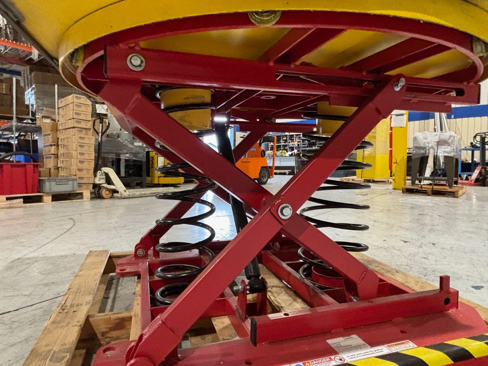 Southworth CPQ49030 Scissor Lift Table, Hydraulic Spring Pallet Positioner 45x45 - Maverick Industrial Sales