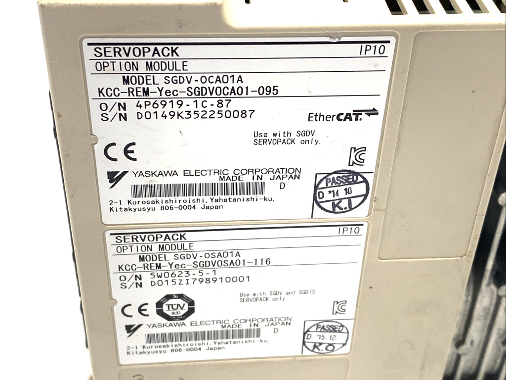 Yaskawa SGDV-2R8AE1A Servo Drive 400W