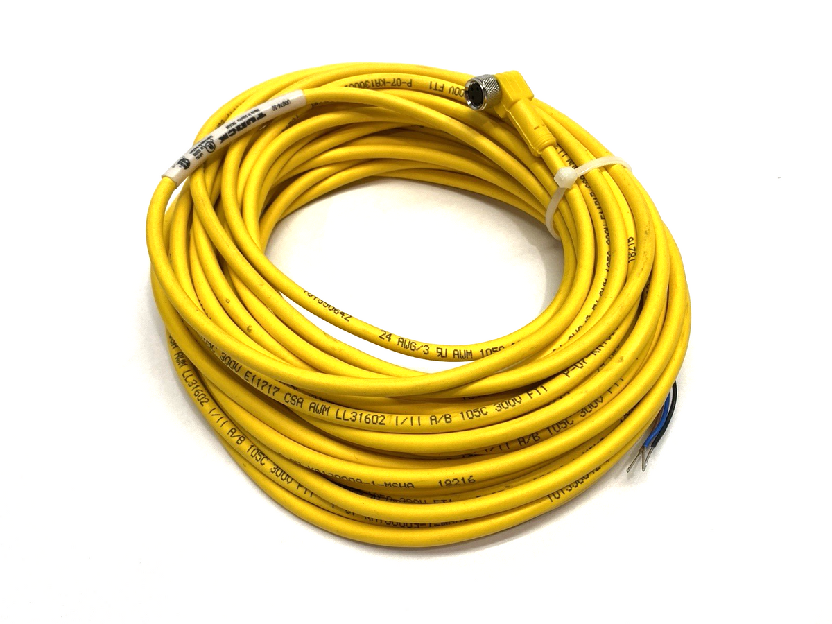 PKW 3M-10 | Turck Single Ended Actuator Sensor Cordset M8 3-Pin Female U0074-10 - New – Open box - Maverick Industrial Sales
