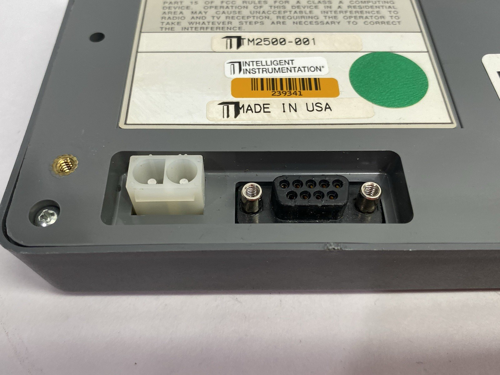 TM2500-001 | Intelligent Instrumentation On-Board Monitor Control Panel Interface - Used - Maverick Industrial Sales