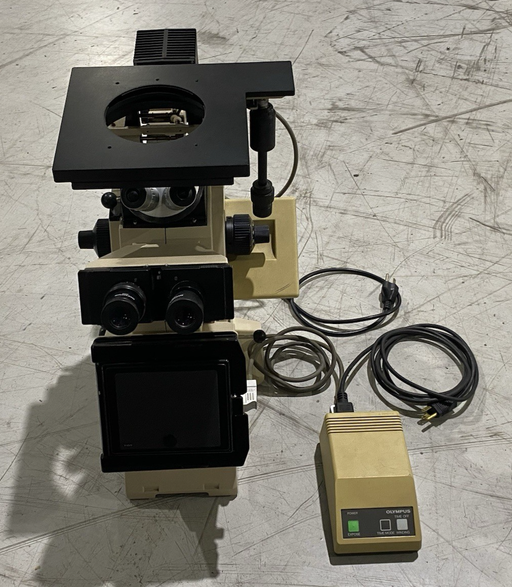 PME 3 | Olympus Metallurgical Microscope, 5-Position Scope Head, TH3 Power Supply - Used - Maverick Industrial Sales