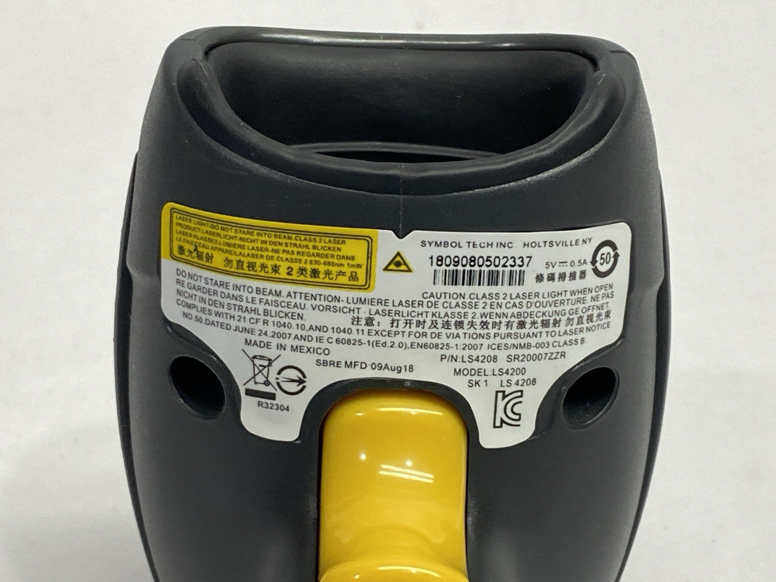 Symbol LS4208-SR20007ZZR Handheld Laser Barcode Scanner w/ CBA-U01-S07ZAR - Maverick Industrial Sales