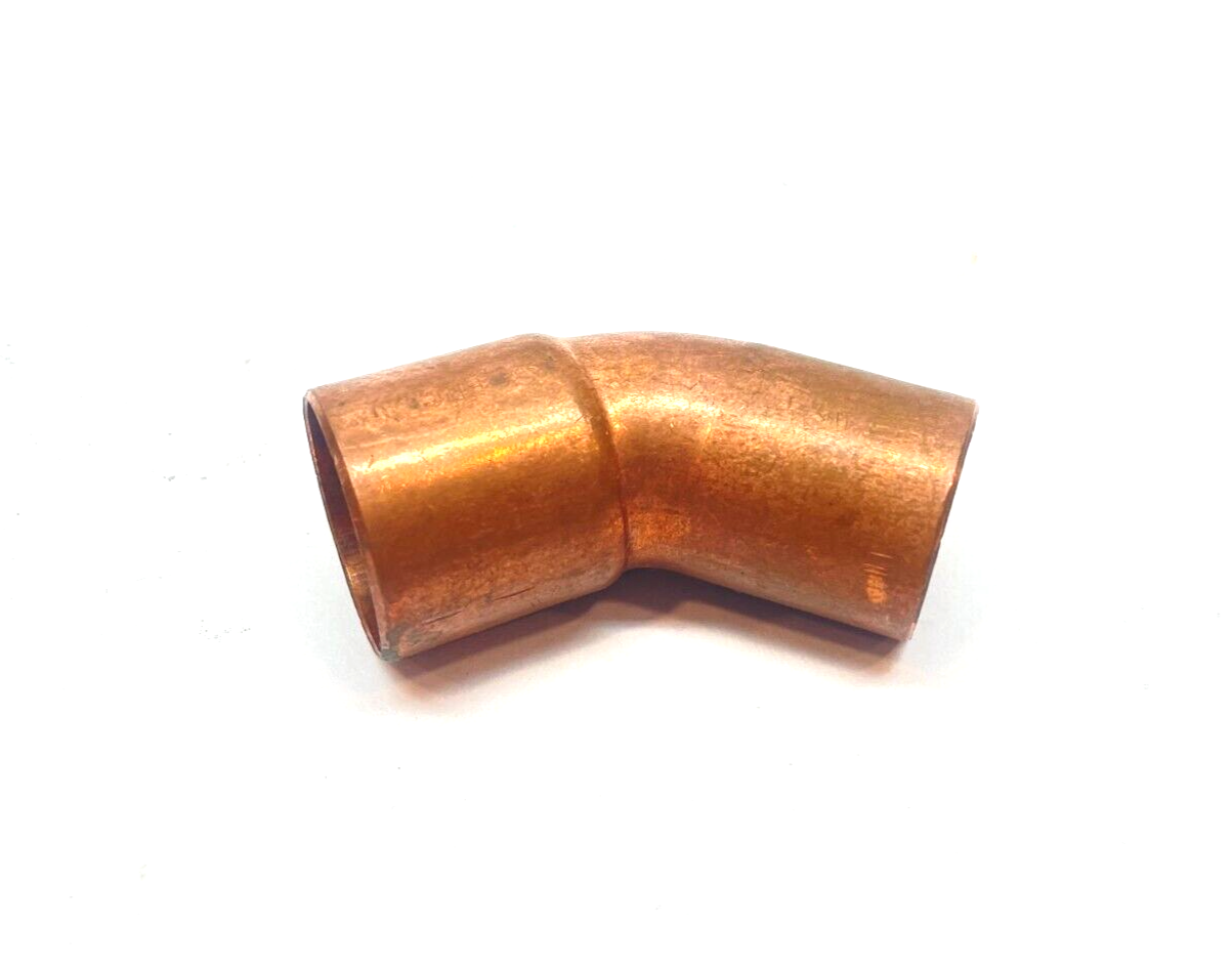 Nibco 9046400 1" 45-Deg Street Copper Elbow Fitting, 1" x 1" Ftg x C, WROT - Maverick Industrial Sales