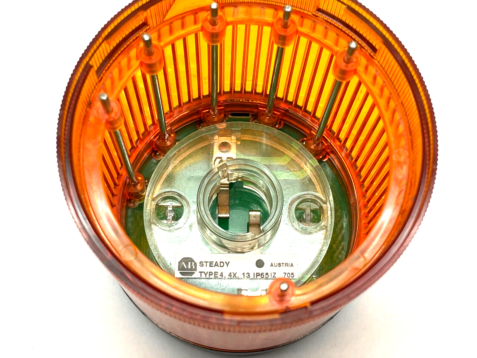 Allen Bradley 855T-B24DN5 Ser. B Stack Light Steady Amber 24V NO BULB - Maverick Industrial Sales