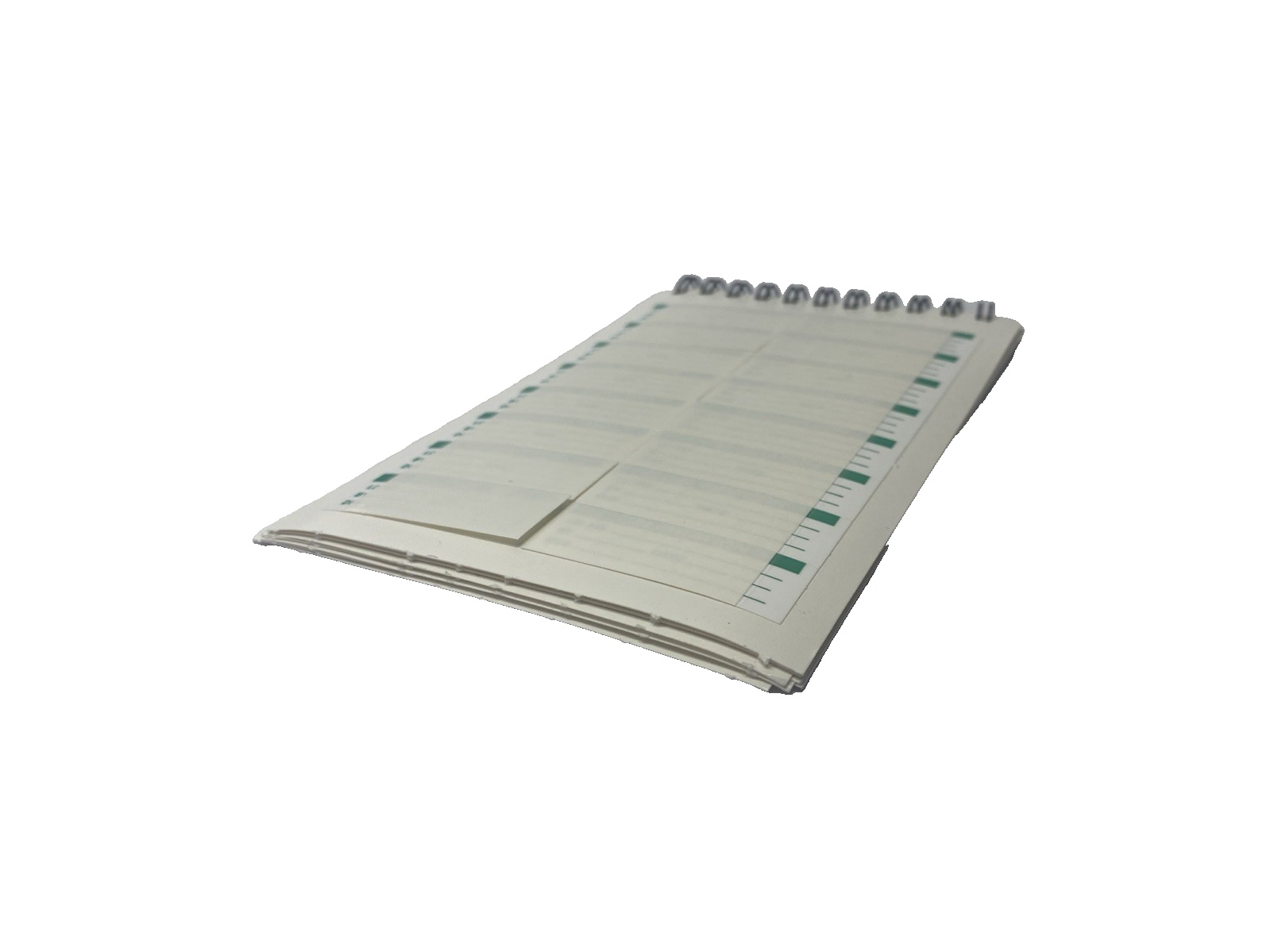 SPI 14-011-1 Clear Cover Calibration Labels Green/White 1-3/4"x5/8" BOOK OF 144 - Maverick Industrial Sales