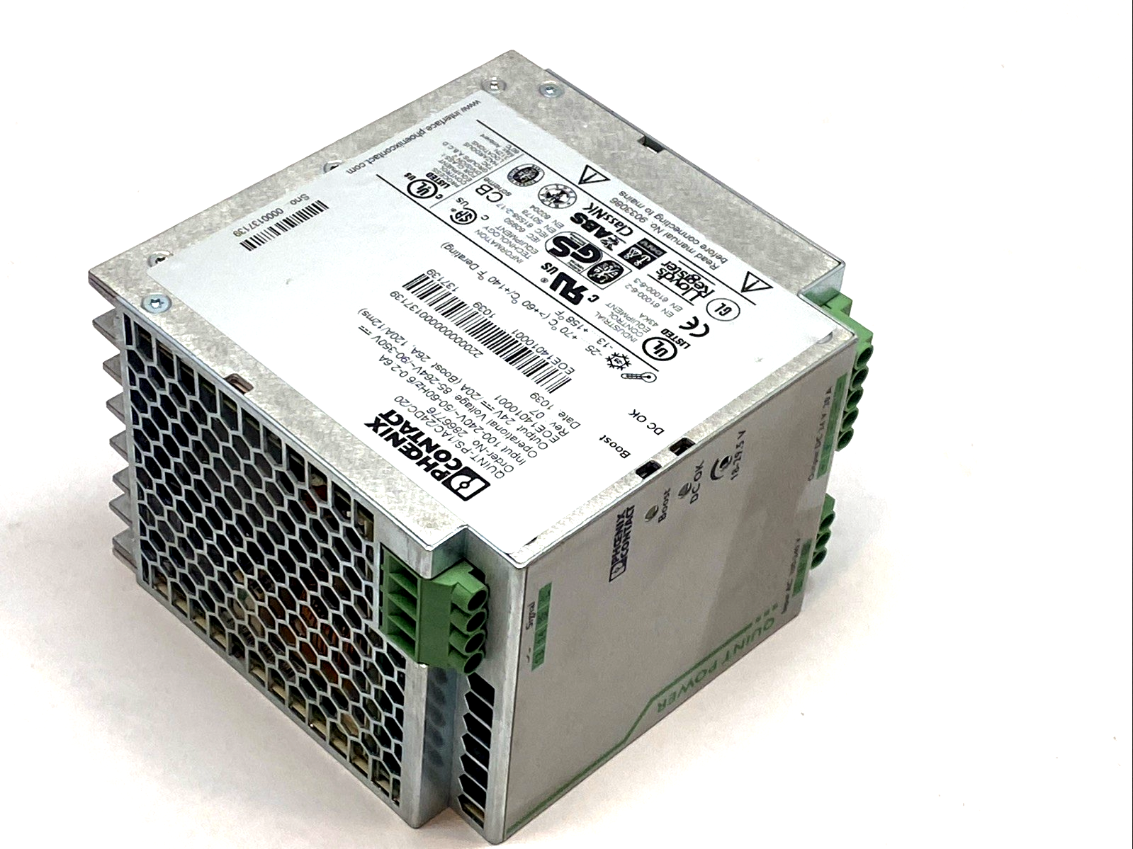 QUINT-PS/1AC/24DC/20 | Phoenix Contact Power Supply 24V 20A - Used - Maverick Industrial Sales