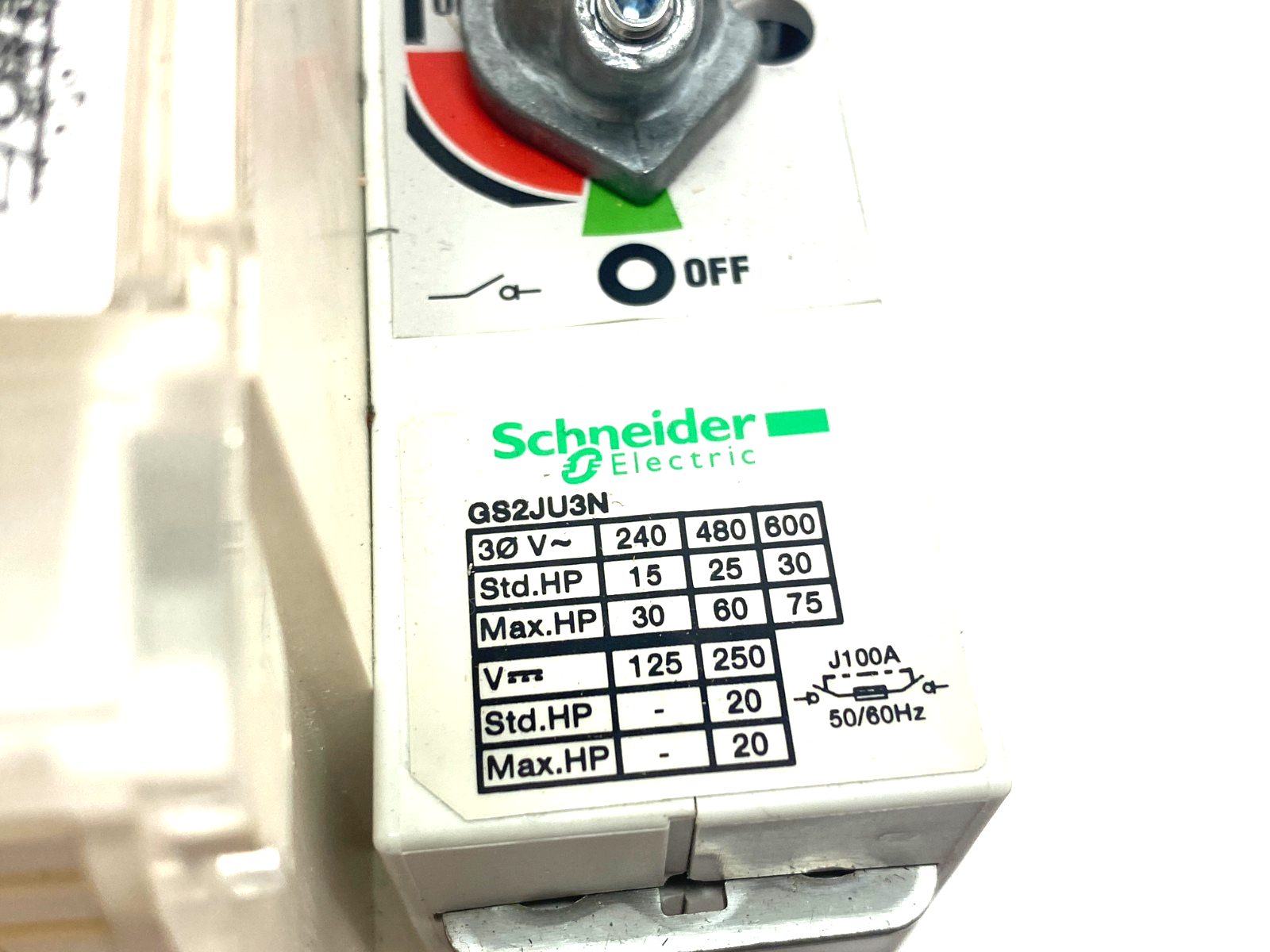 Schneider Electric GS2JU3N TeSys GE Fusible Disconnect Switch 3-Pole - Maverick Industrial Sales