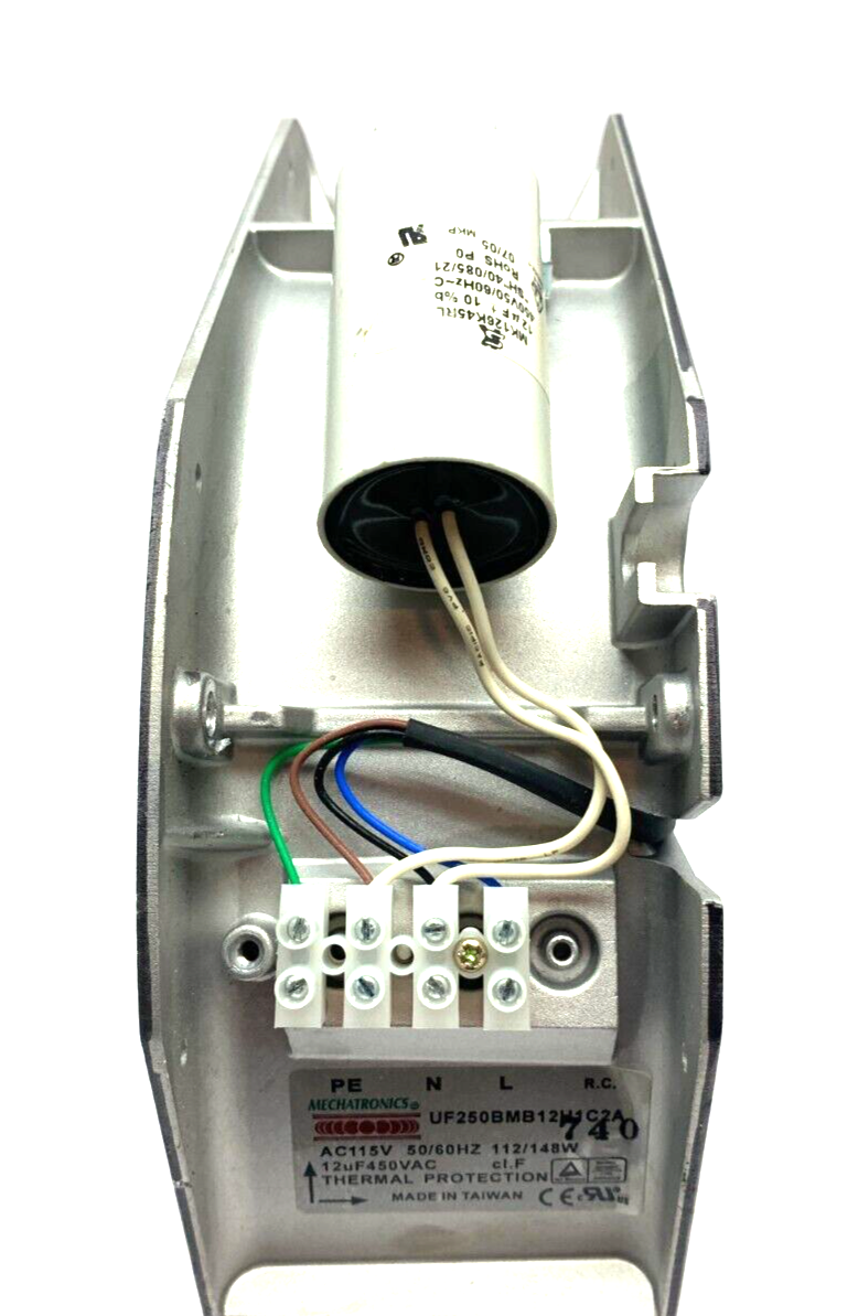 Mechatronics UF250BMB12H1C2A Axial Fan w/ Thermal Protection AC115V - Maverick Industrial Sales