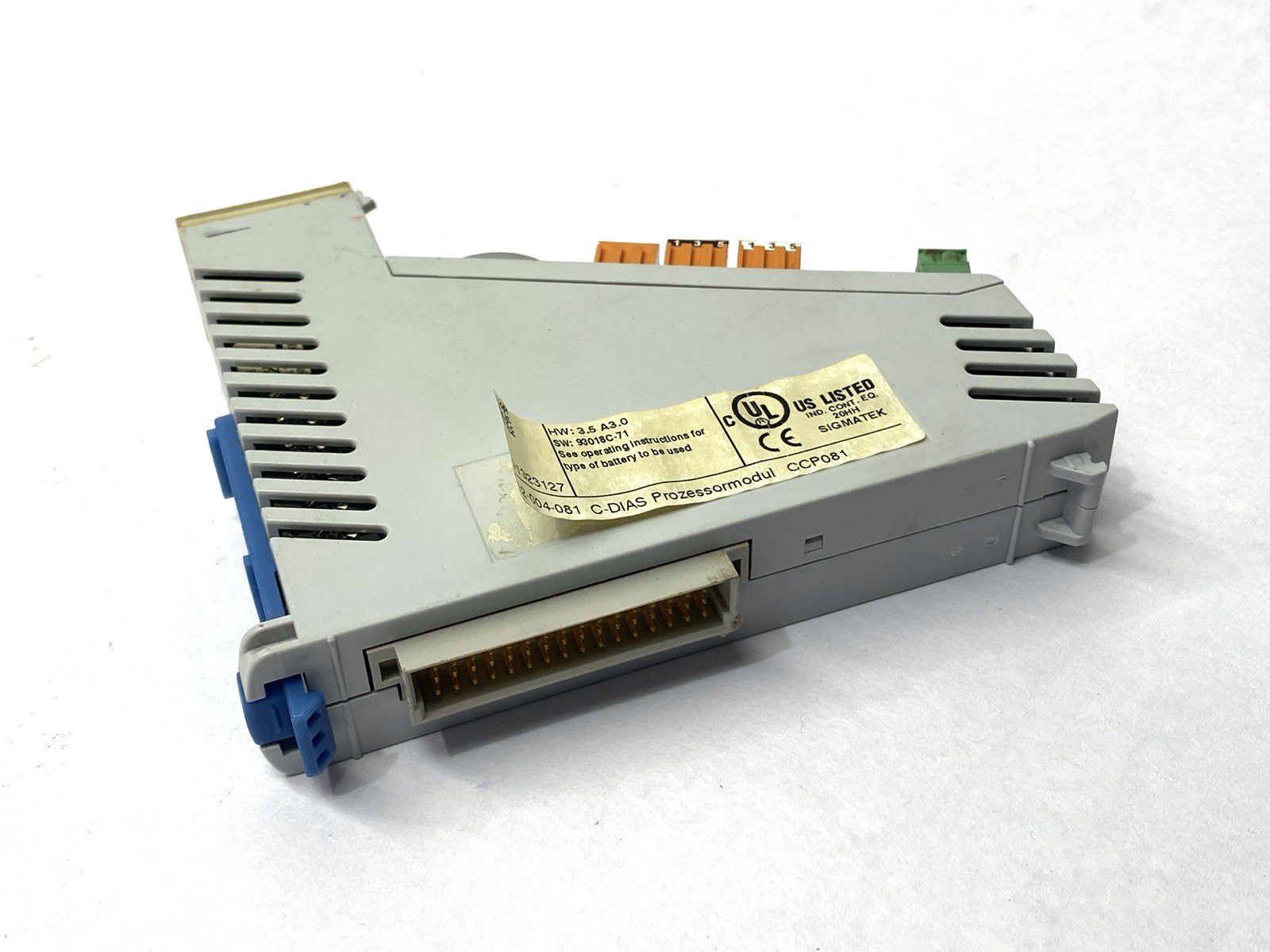 12-004-081 | Sigmatek C-DIAS Processor Module CCP081 MISSING COVER - Used - Maverick Industrial Sales