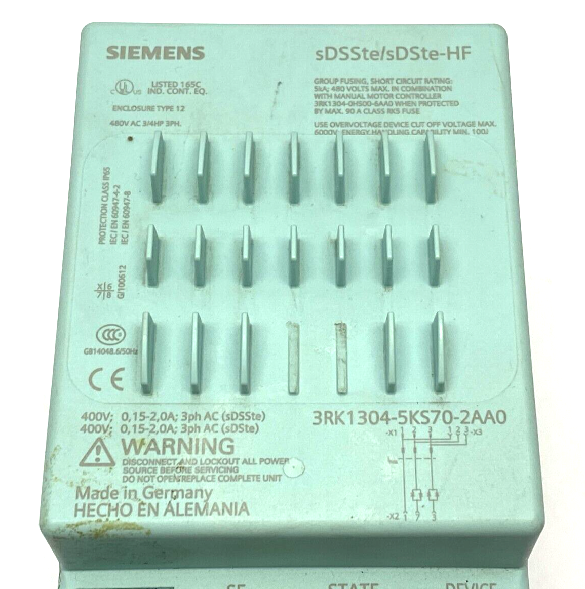 Siemens 3RK1304-5KS70-2AA0 Electronic Starter Soft-Switching Direct-On-Line - Maverick Industrial Sales