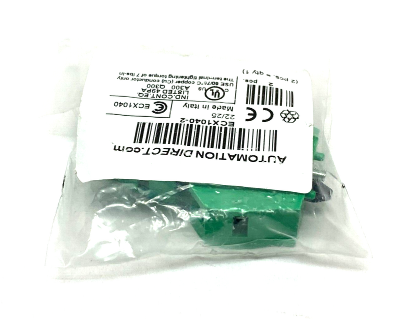 Automation Direct ECX1040-2 Contact Block Green PKG OF 2 - Maverick Industrial Sales