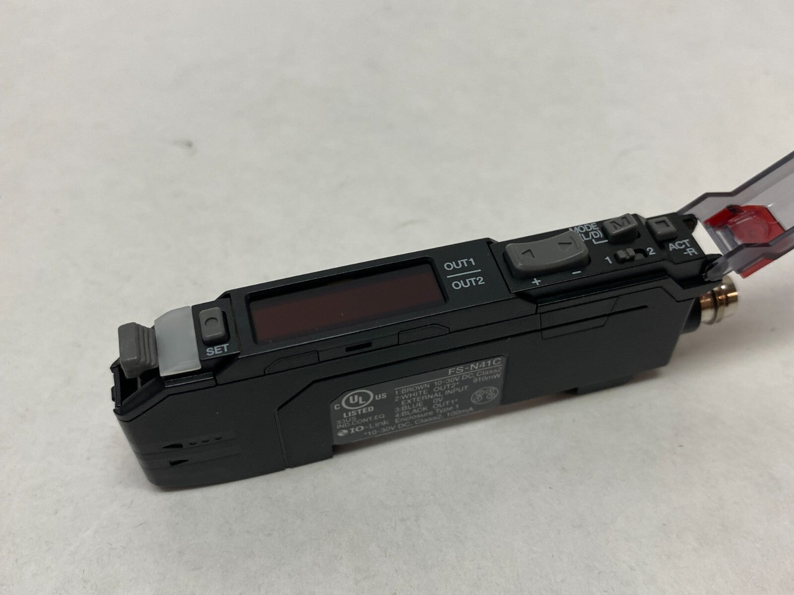 Keyence FS-N41C Fiber Optic Sensor Main Unit, M8 4-Pin Conn - Maverick Industrial Sales