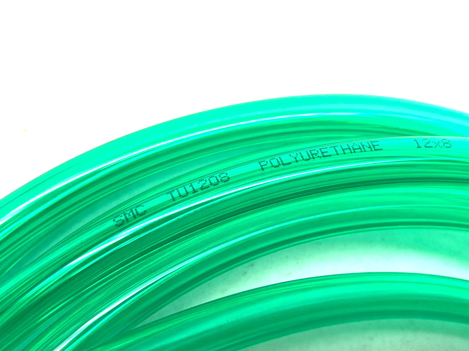 SMC TU1208G2-20 Polyurethane Tubing Green, 12mm LOT OF 5 METERS - Maverick Industrial Sales
