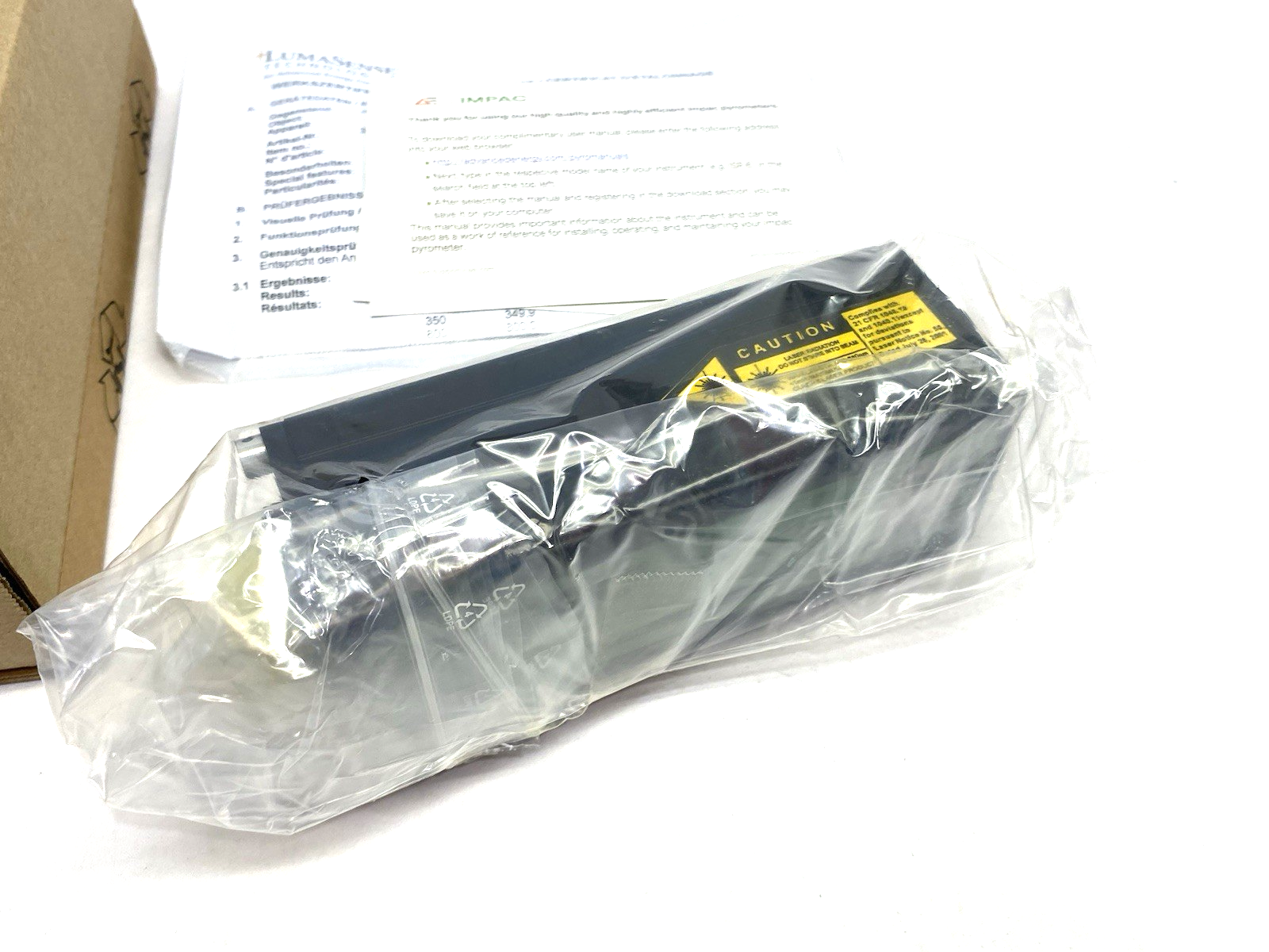 3875300 | LumaSense IMPAC IGA 140 Digital Pyrometer 300 to 1300°C Non-Contact - New – Open box - Maverick Industrial Sales