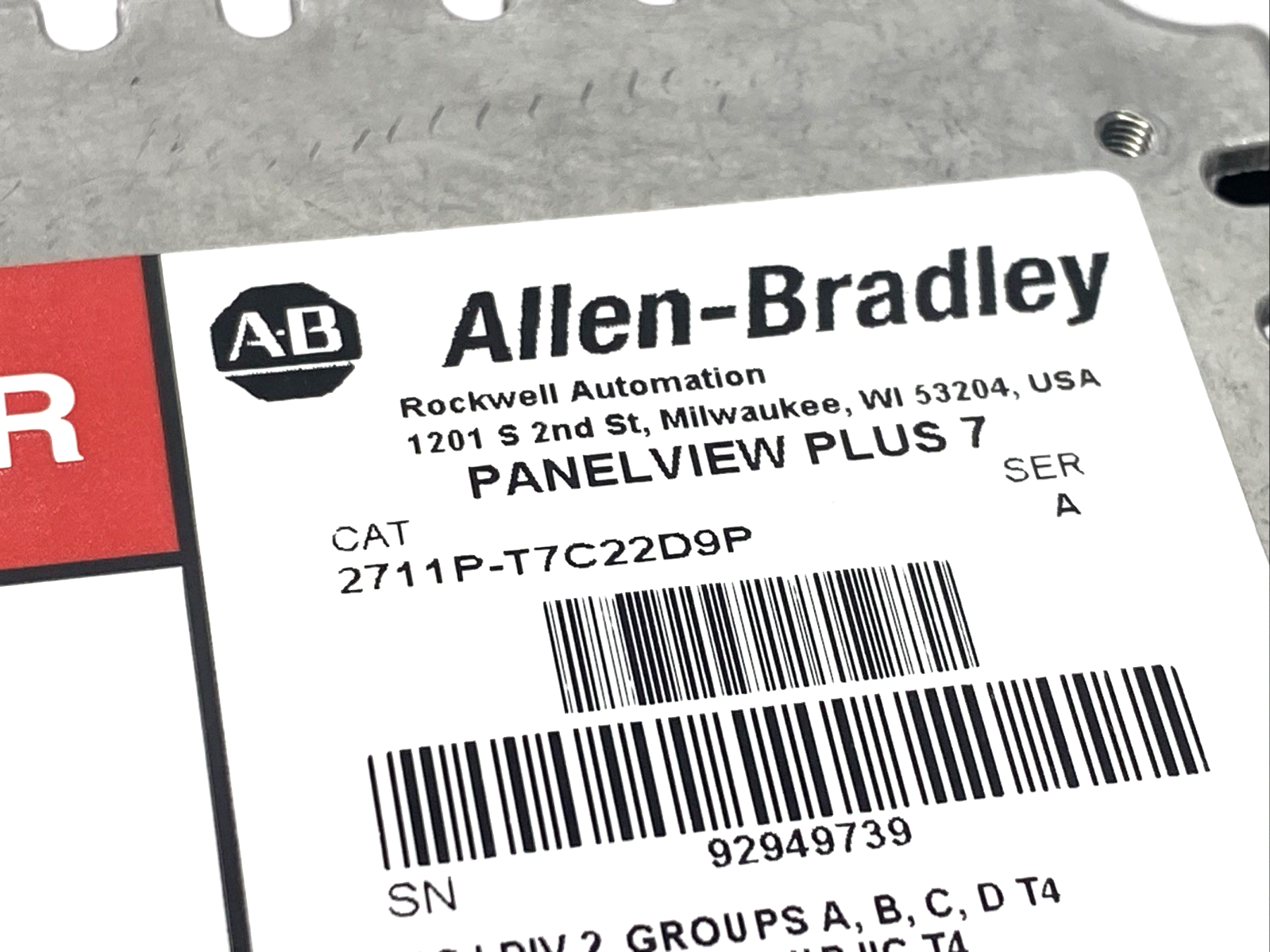 2711P-T7C22D9P | Allen Bradley Ser. A PanelView Plus 7 Graphic Terminal - New – Open box - Maverick Industrial Sales