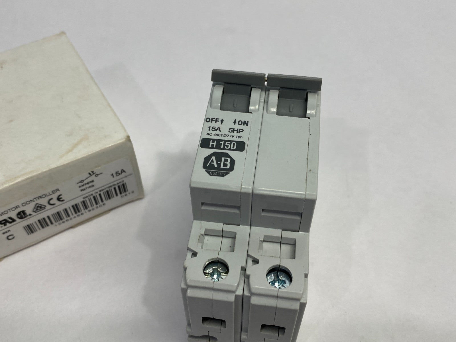 Allen Bradley 1492-CB2H150 Ser. C Manual Motor Controller Circuit Breaker 15A 2P - Maverick Industrial Sales