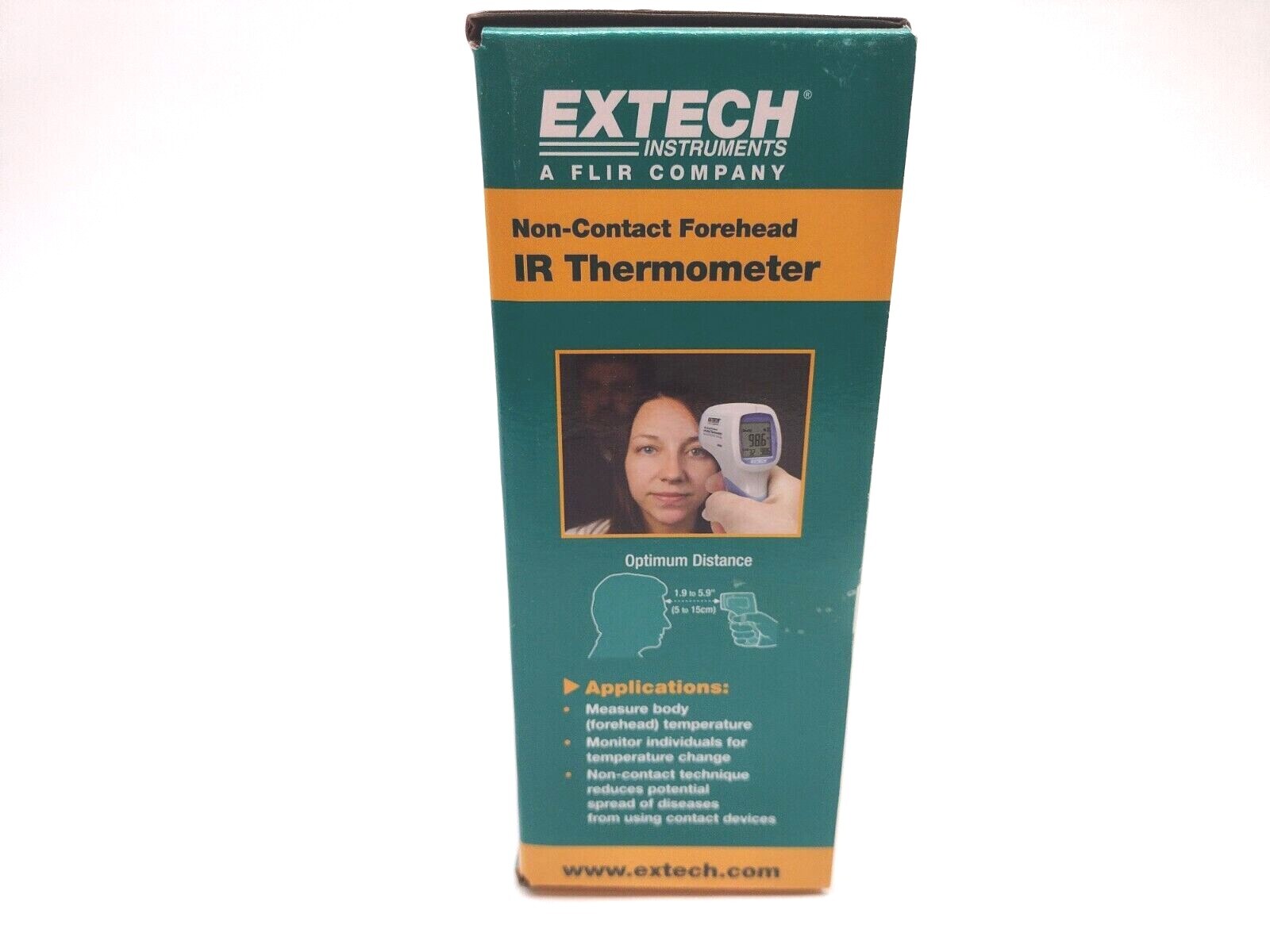 IR200 | Extech Instruments Non-Contact Forehead IR Thermometer 4NLW2 793950412008 - New - Maverick Industrial Sales