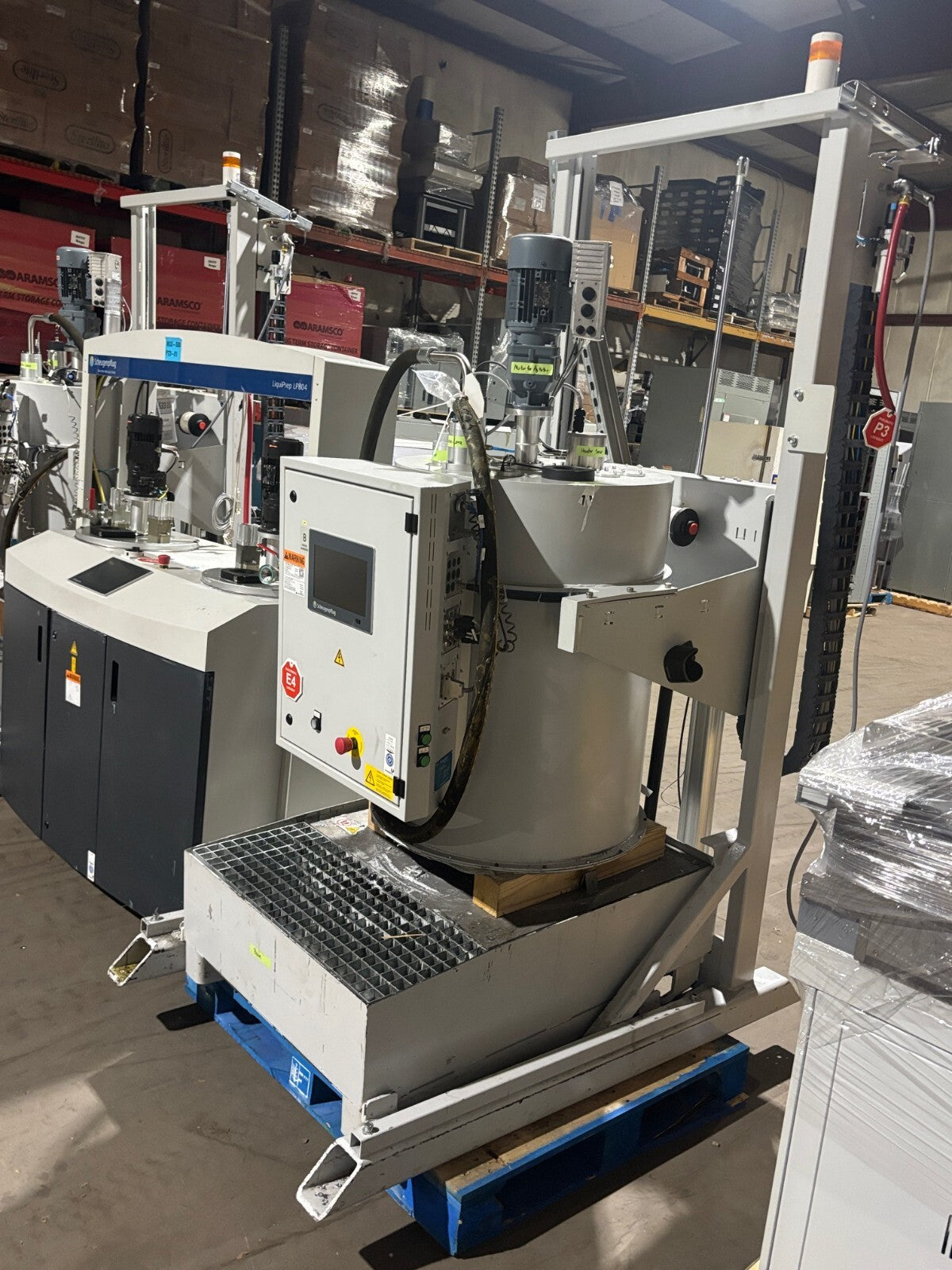 Scheugenpflug LiquiPrep LP804 50/50 Material Feeding System and Barrel Agitator - Maverick Industrial Sales