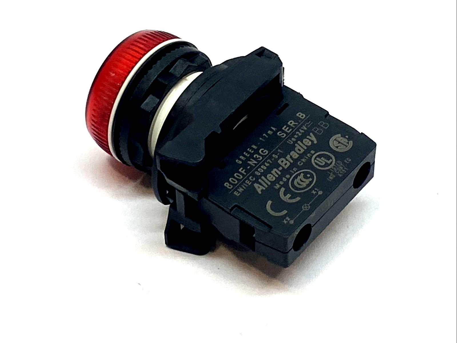 800FP-P4 | Allen-Bradley Red 22mm Pilot Light Operator IP66 W/ 800F-N3G - Used - Maverick Industrial Sales